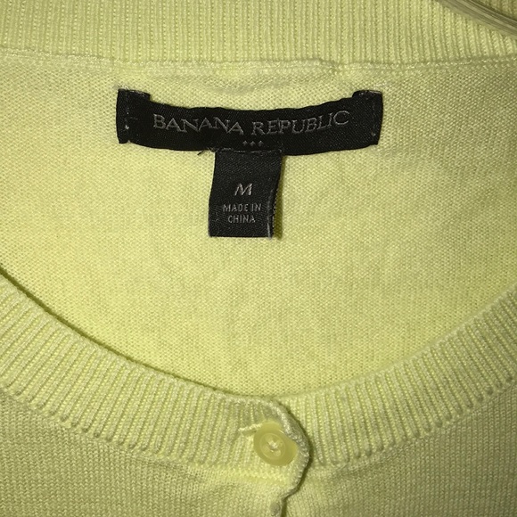 BANANA REPUBLIC Spring Green Cardigan M - Picture 2 of 4